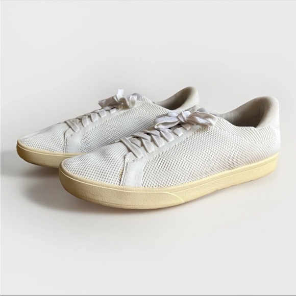 Kizik Sneakers Unisex White Lace Up Mens 7.5 Women’s 9 Casual Comfort Supporting - Picture 2 of 11